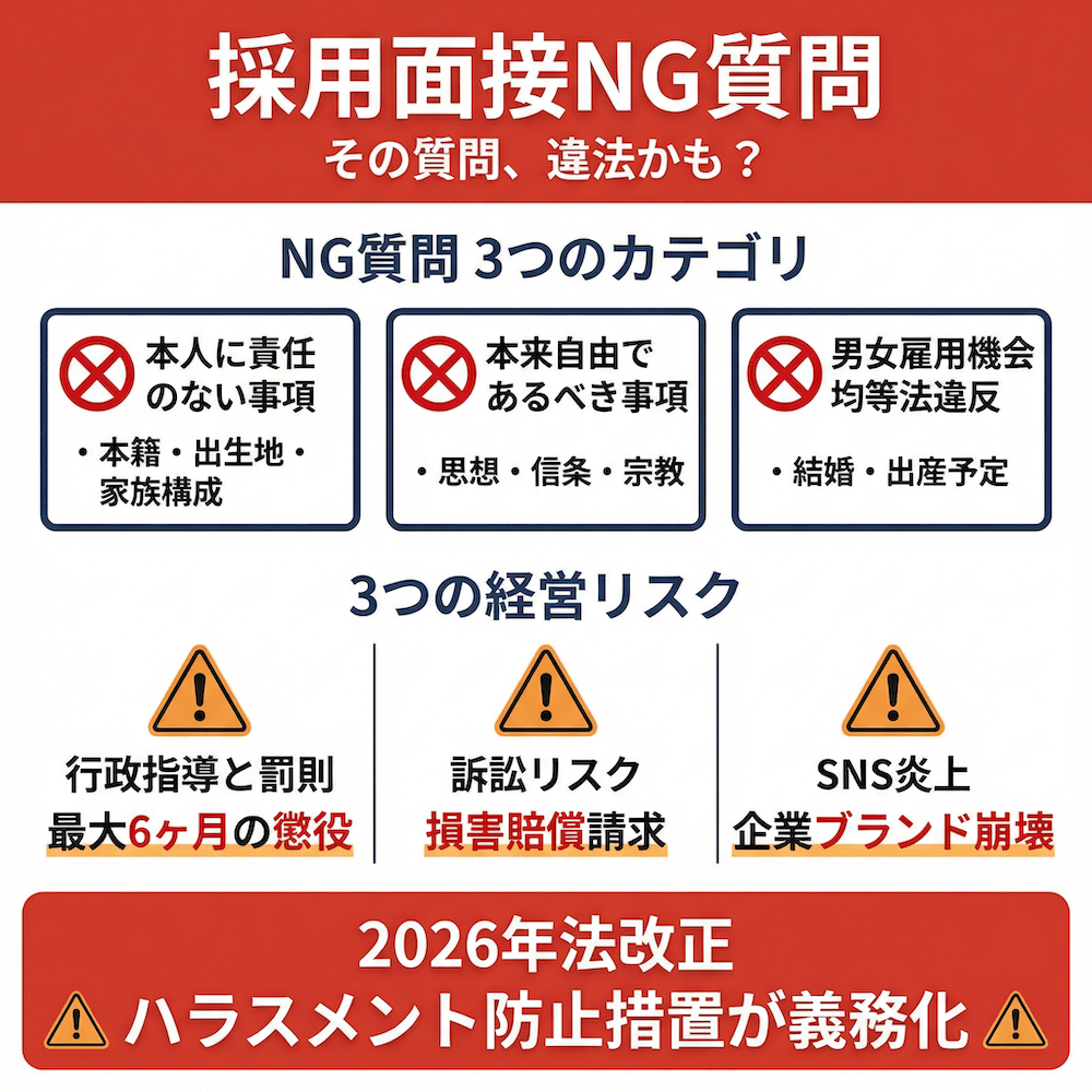 採用面接NG質問