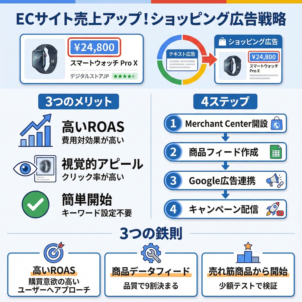 ECサイト売上アップ！ショッピング広告戦略