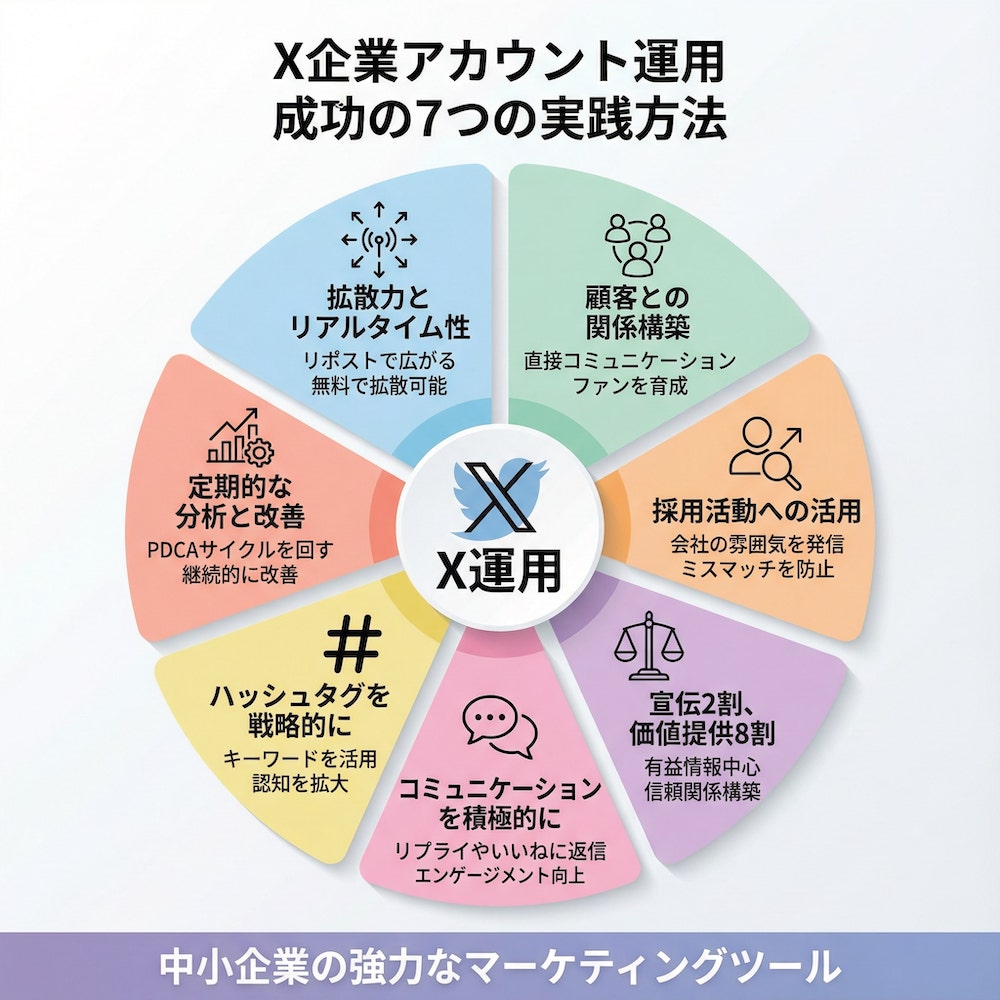 X企業アカウント運用成功の7つの実践方法