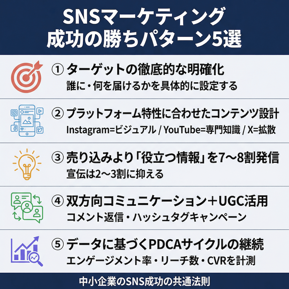 SNSマーケティング成功の勝ちパターン5選